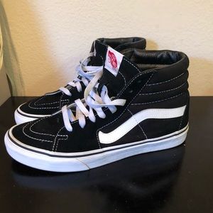 Black and white Vans